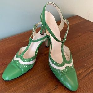 Vintage T-Strap Spectator Shoes